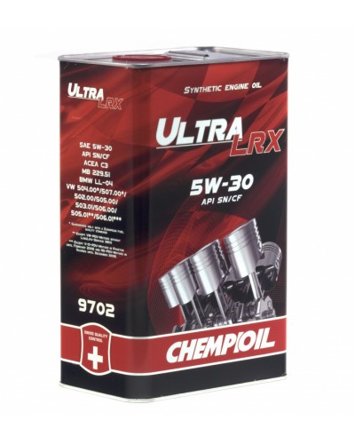 Моторное масло CHEMPIOIL LRX 5W30 4л metal API C3, VW 504/507