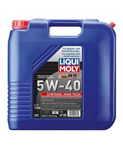 Синтетическое моторное масло Synthoil High Tech 5W-40 20л Liqui Moly 1308