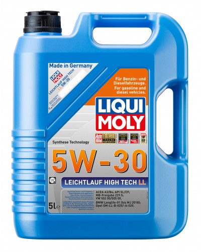 39007 LiquiMoly НС-синт. мот.масло Leichtlauf High Tech LL 5W-30 CF/SL A3/B4 (5л) Liqui Moly