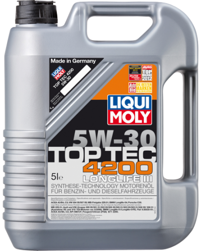 LIQUI MOLY Top Tec 4200 5W30 5л A3/B4/C3 НС-синтетическое 7661 Liqui Moly