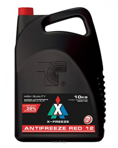Антифриз X-freeze G12 Red 10кг красный