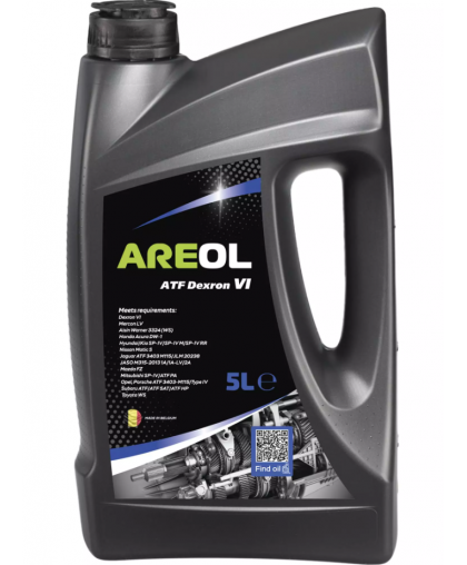 AREOL ATF D VI масло трансм. для АКПП красн. синт. 5л GM Dexron VI, Mercon LV, AR082