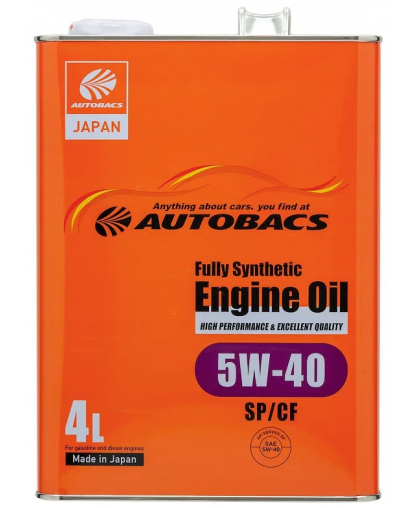 Моторное масло Япония AUTOBACS Engine oil FS 5W40 SP/CF 4л A00032242