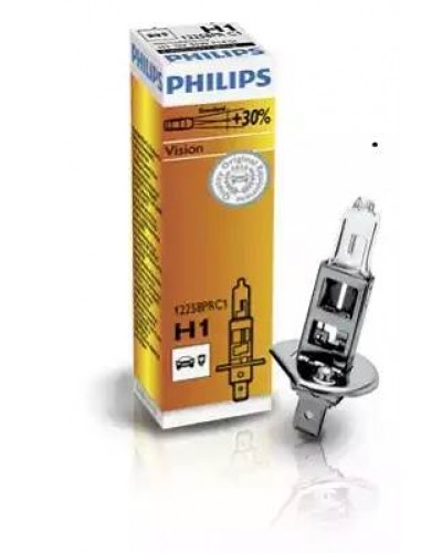 Лампа PHILIPS 12V H1 55W +30% 12258PRC1