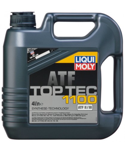 Liqui Moly ATF top-tec 1100 4л синт 7627 Для АКПП, ГУР в Пензе