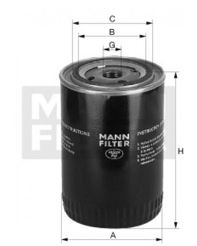 MANN-FILTER Фильтр масляный W818/82 (Nissan Maxima)