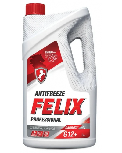 Антифриз Felix CARBOX G12 готовый -40C красный 3 кг FELIX 430206326