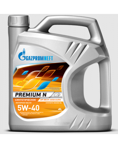 Моторное масло Gazpromneft Premium N 5W40 4л