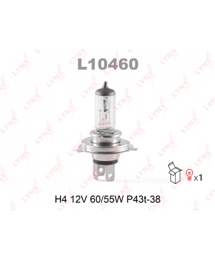 Лампа LYNXauto H4 12V 60/55W L10460