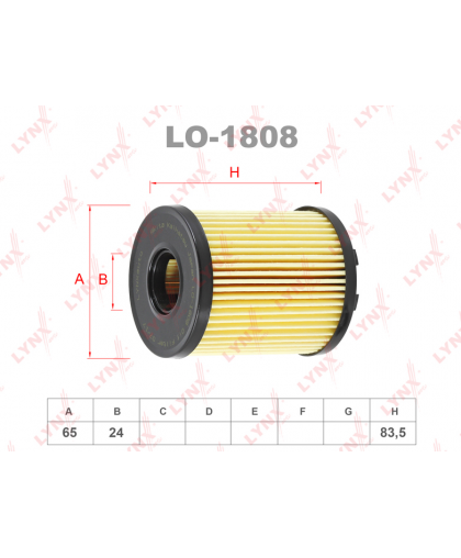 Фильтр масл. LYNXauto LO-1808 (=HU713/1X)