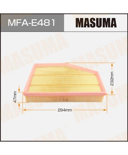 Возд. фильтр BMW 5 (E60,E61), 6 (E63) MASUMA MFAE481