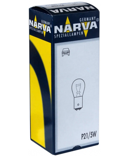 Лампа NARVA галогеновая P21/5W BAY15D 21W 179163000