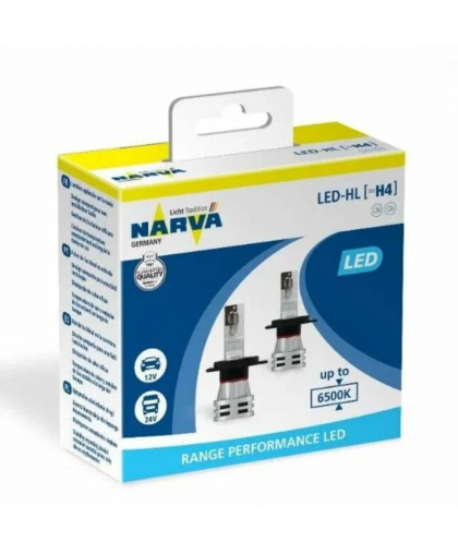 Лампы к-т 2шт H4 RPL2 LED NARVA