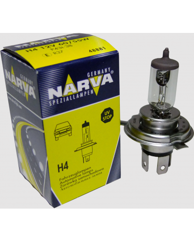 Лампа NARVA галогеновая 12V H4 P43T 60/55W 488813000     