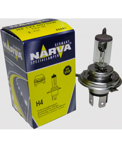 Лампа NARVA галогеновая 12V H4 P43T 60/55W 488813000     