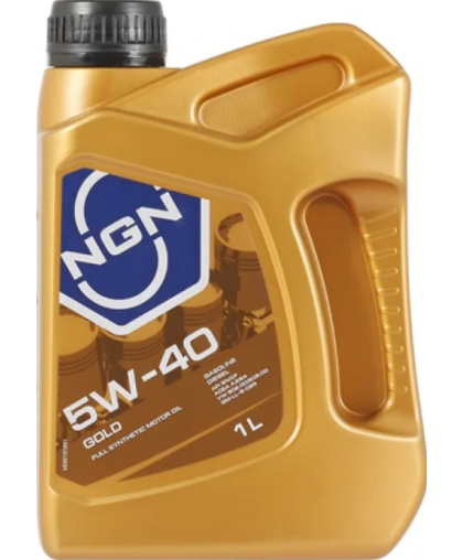 Моторное масло NGN 5W40 GOLD 1 л