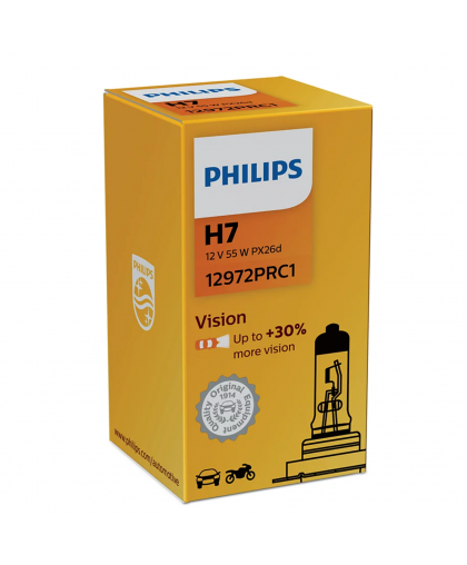 Лампа PHILIPS 12V H7 55W +30% 12972PRC1 Philips