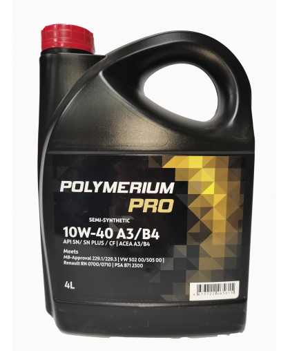 Моторное масло POLYMERIUM PRO 10W40 A3/B4 4л