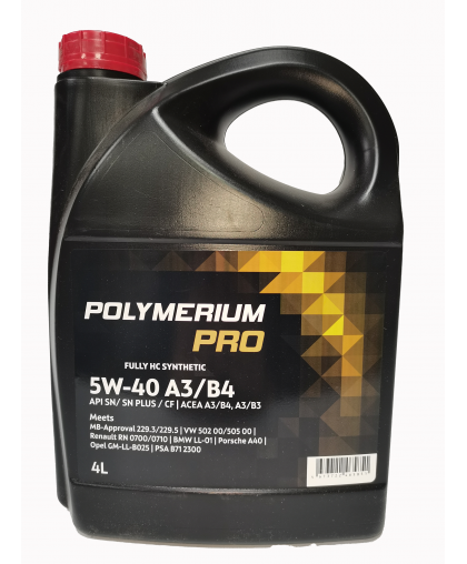 Моторное масло POLYMERIUM PRO 5W40 A3/B4 4л