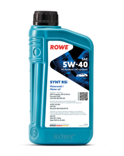 ROWE Hightec SYNT RSI 5w40 A3/B4,SN/CF 1л