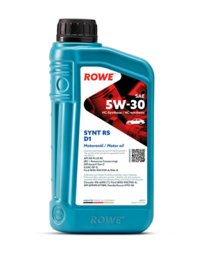 Моторное масл ROWE Hightec SYNT RS D1 5W30 SN-RC 1л 20212001099