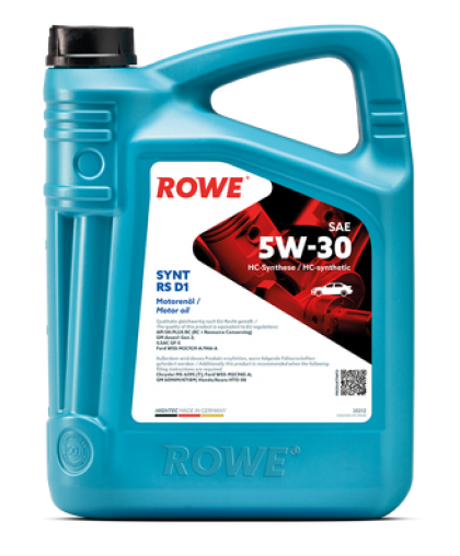 Моторное масл ROWE Hightec SYNT RS D1 5W30 SN-RC 4л 20212004099