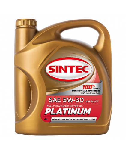 Моторное масло SINTEC Platinum 5W30 4л 801939