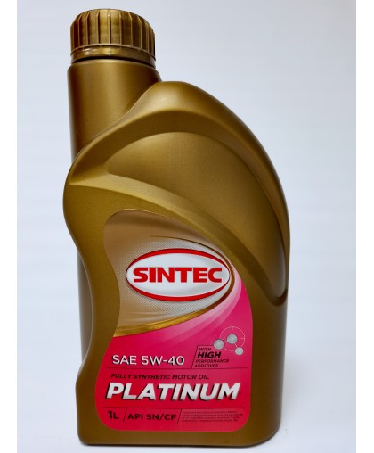 Моторное масло SINTEC Platinum 5W40 1л SN/CF 801940