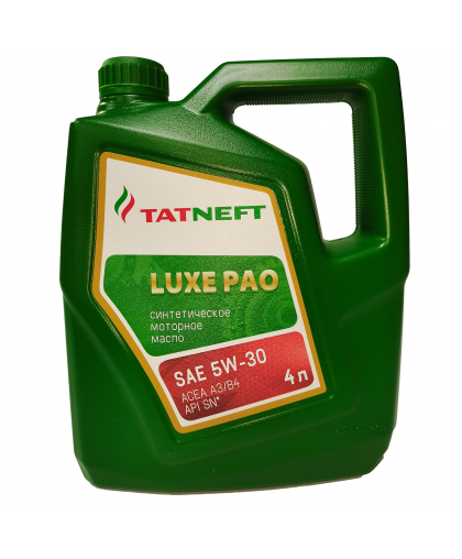 Моторное масло TATNEFT Luxe PAO 5W30 4л