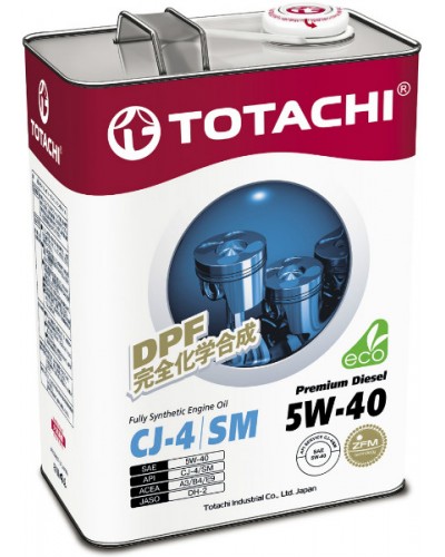 TOTACHI Premium Diesel Engine Oil 5w40 4л