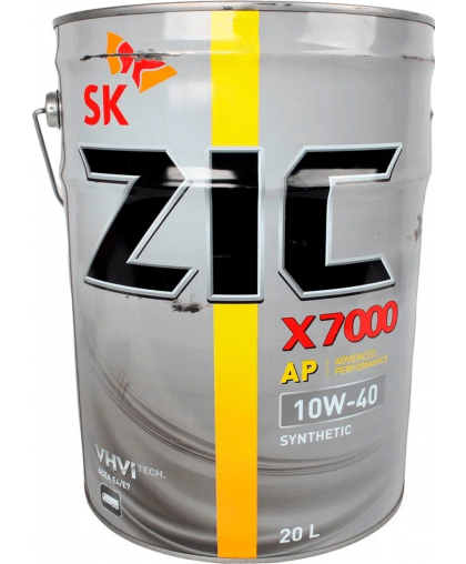 ZIC X7000 AP 10W40 (20л) синтетическое моторное масло